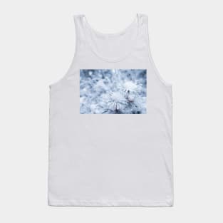 Hoarfrost on conifer tree needles Tank Top